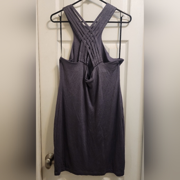 NWOT Kardashian Kollection Grey Mini Dress - Picture 2 of 3